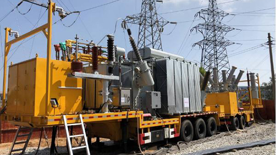 Vehicle-mounted mobile substation