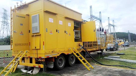 Vehicle-mounted mobile substation